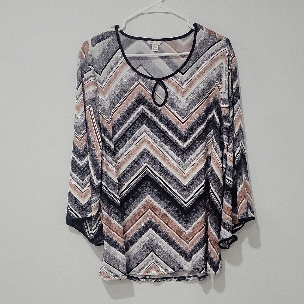 Chevron Patterned Women's Top